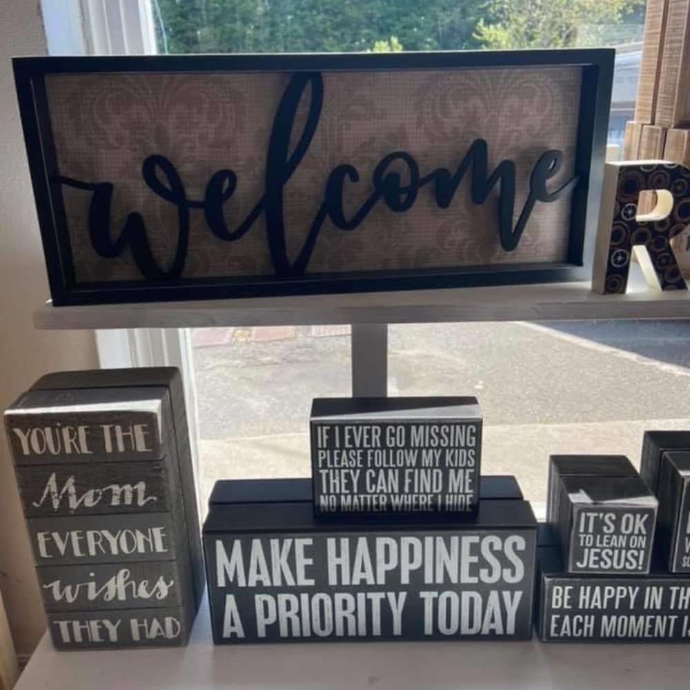 NWT Welcome Large Wooden Inset Box Sign LAST ONE! - Picture 2 of 4
